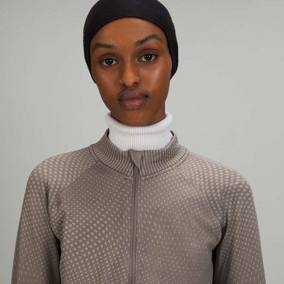 Lululemon Rest Less Cropped Half-Zip Grid Warp Rover - Picture 5 of 8